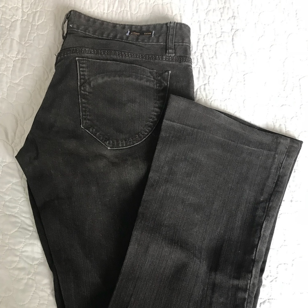 Silence and noise black wash jean